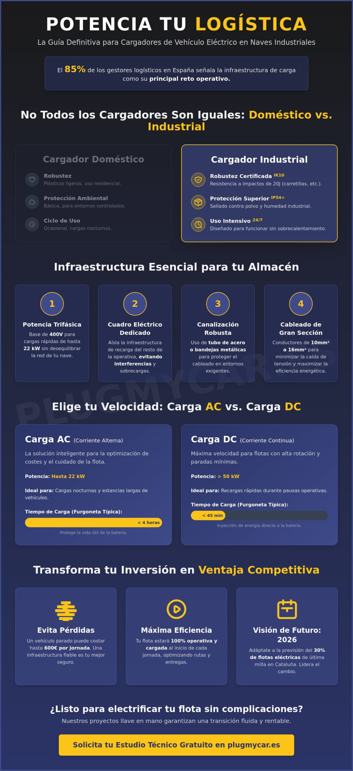 Cargador de Vehículo Eléctrico para Almacén y Nave Industrial en Cataluña 2026