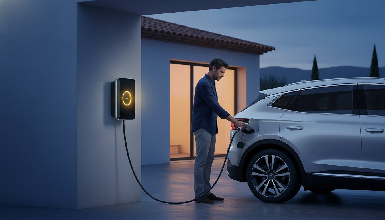 Cómo cargar un coche híbrido enchufable en casa: Guía completa 2026